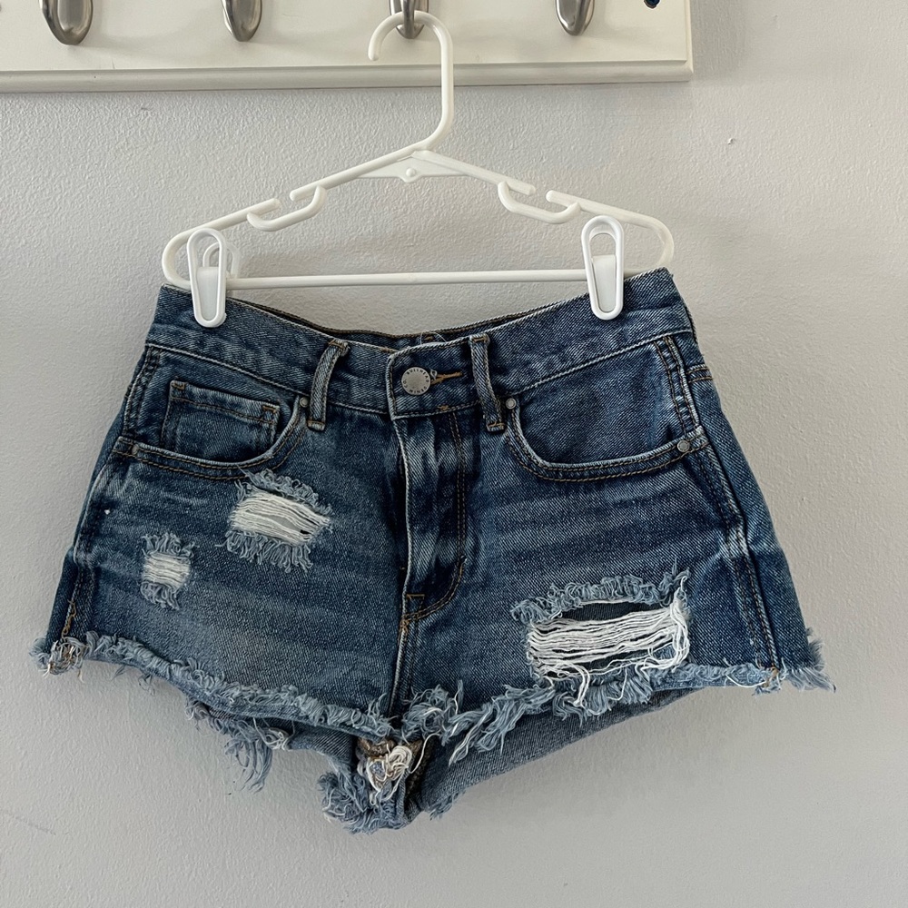 Denim shorts